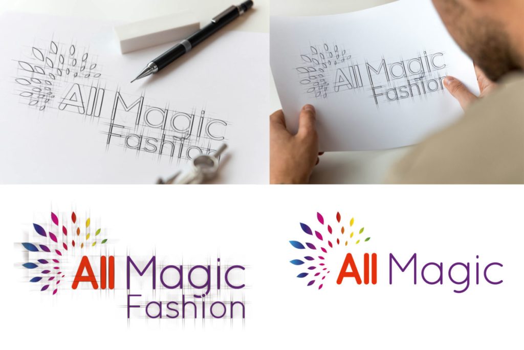 Criação de nome e logotipo para All Magic Fashion